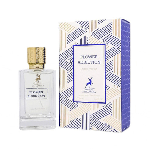 عطر ادوپرفیوم زنانه الحمبرا مدل فلاور ادیکشن رایحه شیرین خنک ۱۰۰ میل