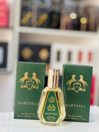 عطر ادوپرفیوم مردانه فراگرنس ورد مدل هارتنل حجم ۵۰ میلی لیتر رایحه شیرین گرم